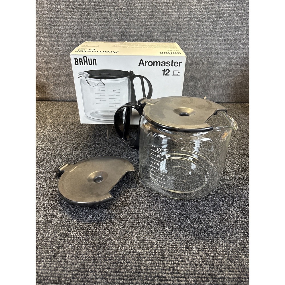 Braun~Aromaster Coffee Maker~12 Cup Glass Replacement Pot Carafe KFK~12L